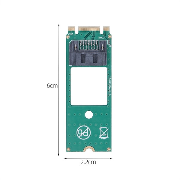 M.2 NGFF till 7-pin SATA-omvandlare SSD SATA 3.0-adapter Detektion A1