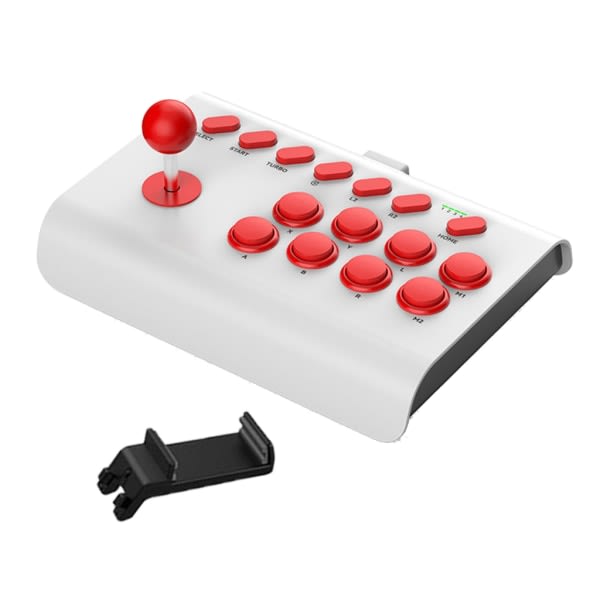 Spill Joystick Rocker Fighting Controller for brytere PC Spillkontroller Board Joystick Control Device Hvit Rød