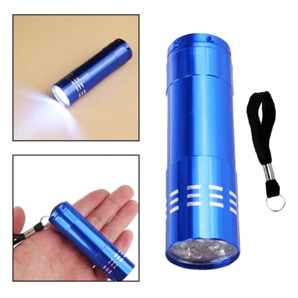 3 stk LED Mini Lommelygte Lille Lommelygte Pen Lille Nøglering Lommelygter Lommelygte til Camping Udendørs Nødsituationer Dagligdags Lommer (uden batteri)