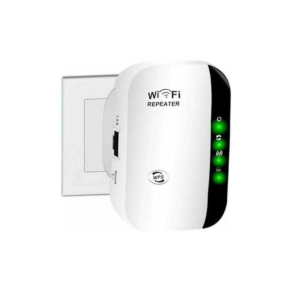 WiFi Förstärkare, 2.4G Trådlös Internetförstärkare för Hemmet 300Mbps Super Boost Wi-Fi Range Extender WLAN Signal Booster Repeater.