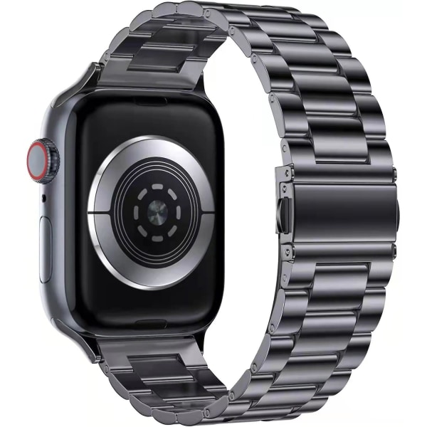 Metallrem för Apple Watch Ultra 49 mm 8 7 45 mm 41 mm Smart Watch Armband i rostfritt stål för Iwatch 6 5 4 3 Se 44 ​​mm 42 mm 40 mm Silver Silver iwatch Ultra 49mm