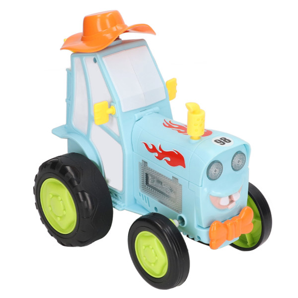 RC-tempputyöauto, yhden kosketuksen demovalo, musiikki, sähköinen, hieno ajo, hyppytemppuauto, lapsille lahjaksi, sininen