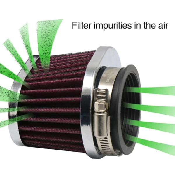 Motorcykel Luftfilter 38 42 45 50 55 60mm Høj Flow Universal ATV Pit Dirt Bike Sports Indtag Til Motorcykel Rød 42mm