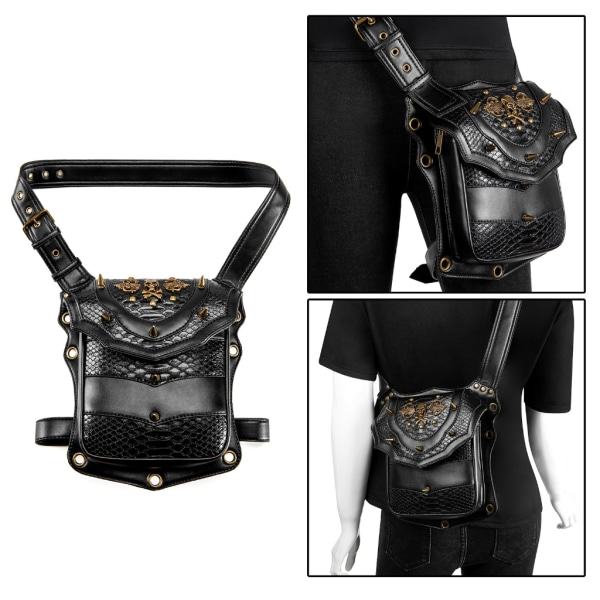 Steampunk Vyötärölaukku Vyötärölaukku Retro Ristilaukku Punk Olkalaukku Matkustaminen Vaellus Vyötärölaukku Miehille & Naisille Lahja