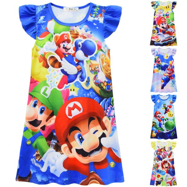 Nattkjole for jenter Super Mario Nattkjole Sommer Nattkjole A 120cm