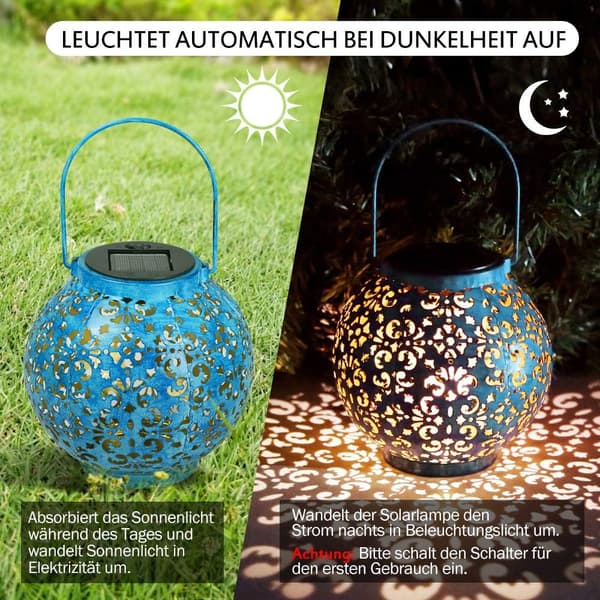 Solcellelamper til udendørs brug | LED Solar Lantern Dekorativ Sol