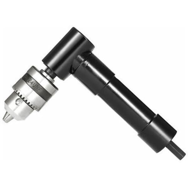 Vinkelborrmaskin Bitshållare Adapter, Med Nyckelchuck, 8mm Hex Skaft