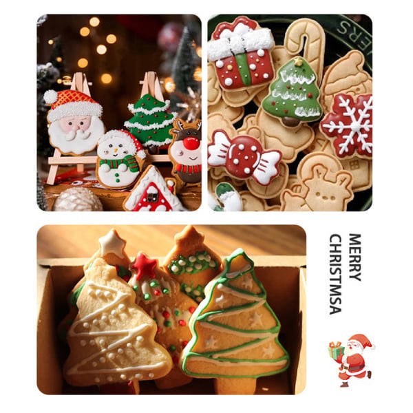 Kakformar Set Rostfritt Stål Bakning Cookies Kök Past A 8Pcs A 8Pcs