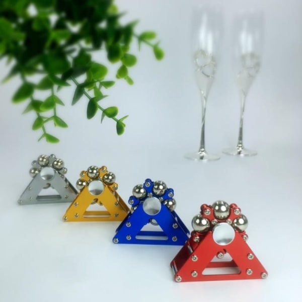 Ny metallspinner Antistress Hand Vuxen Leksak Reliever Leksak Gyrosc Silver one size Silver one size
