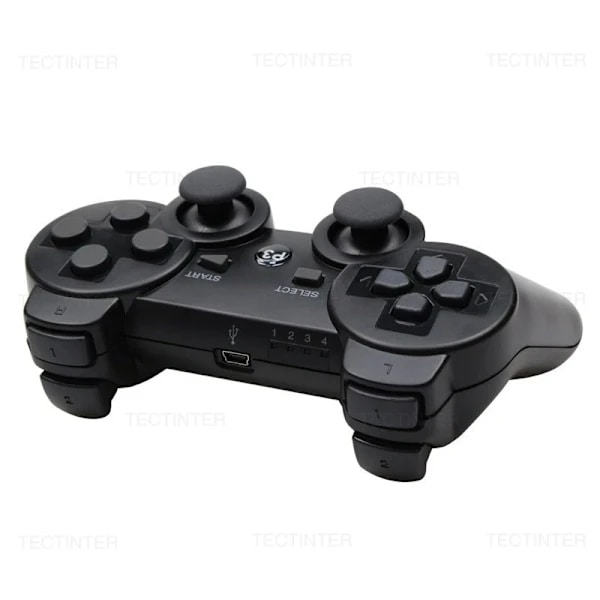 2-Pack - Wireless Controller - Gamepad for PS3 Compatible Black 2-Pack Black 2-Pack