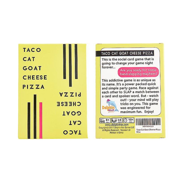 Taco Cat Goat Cheese Pizza Kortlek - Familjespel för Roliga Festligheter - Presentleksaksspel