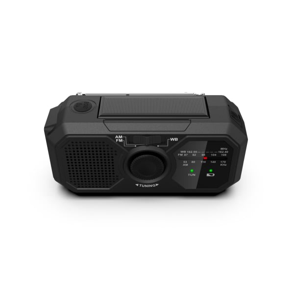 Bærbar radio med håndvev, solcelledrevet radio, overlevelsesradio AM/FM dynamo radio