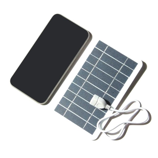 2W 5V Solpanel Husbil Bil Laddningsbatteri USB Laddningsport