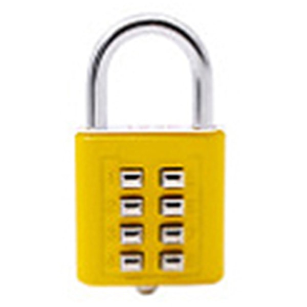 Kodkombination hänglås resväska för bagage Smart Lock Kod A Gul