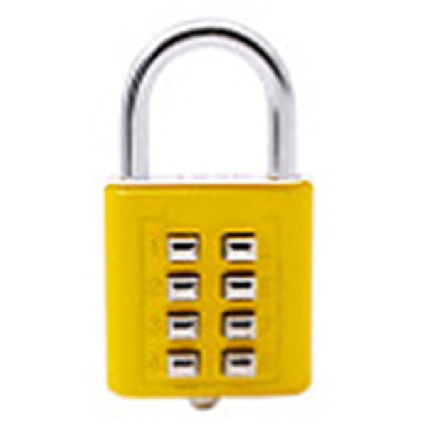 Kodkombination hänglås resväska för bagage Smart Lock Kod A Yellow