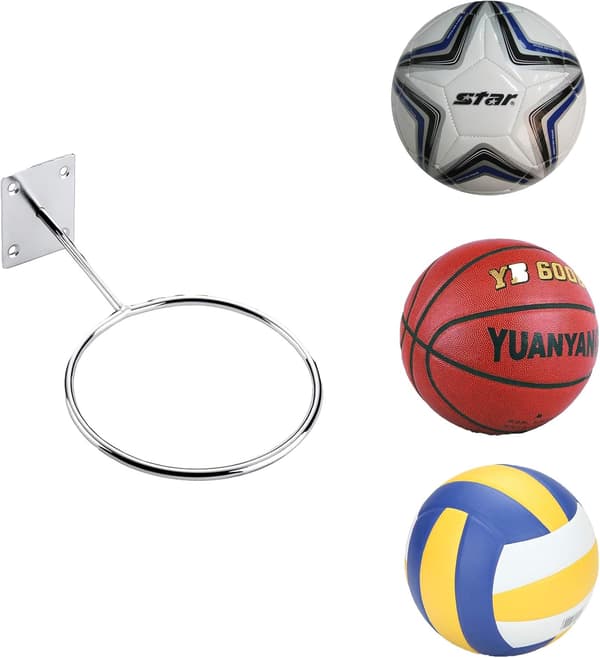 Väggmonterade bollhållare Sportbollställ Vägg 2-pack Mount Di