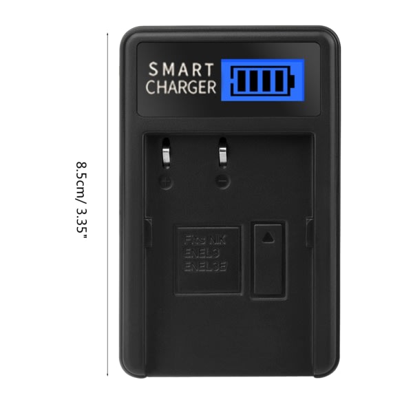 EN-EL3 LCD USB-lader for D100 D100 SLR D200 D300 D300s D50 D70 D70s D80 D90 DSLR D700 kameradockingstasjon