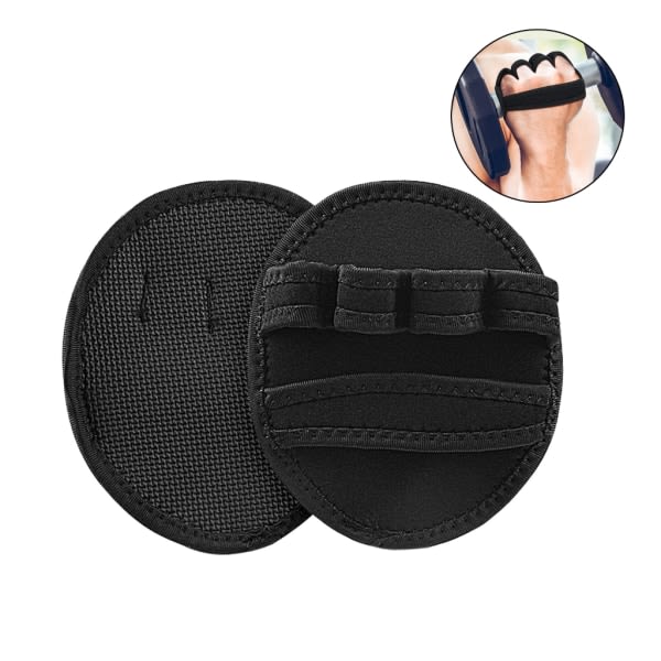 Sport Gym Håndskar 4 Finger Loop Gym Treningshanske Vektløftingshanske Fitness Gym Grip Pad for Trening Pull-up