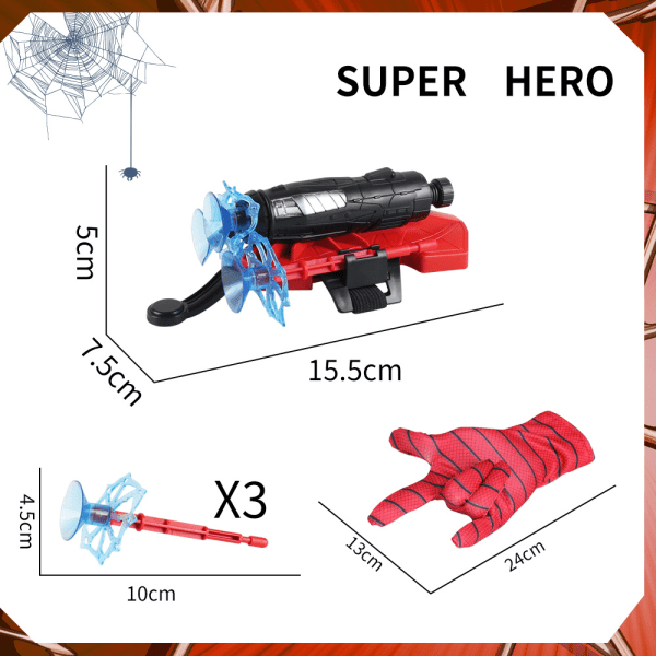 Kast Handsker, Cosplay Handsker i Plast til Børn, Hero Throwing Wris
