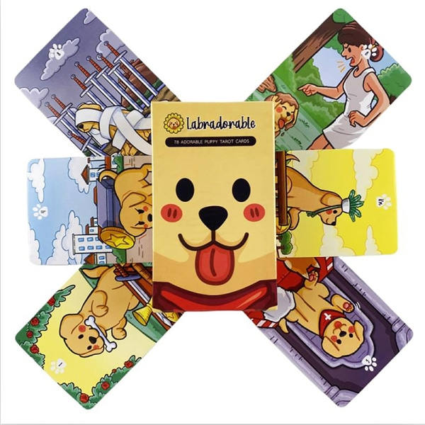 Labradorable Tarot-kort profetia öde spådom däck familj Pa En storlek A One size