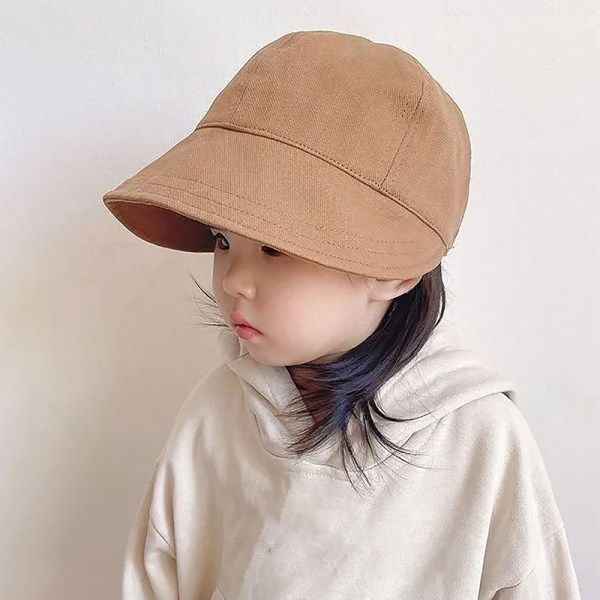 Baby Baseball Cap Pojke Anka Tunga Cap Barn Sol Hattar Pojkar Flickor svart
