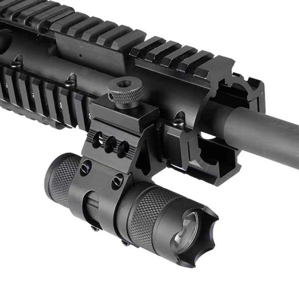 25,4 mm/30 mm lommelygte diagonal arm beslag aluminiumlegering Flas Black 25.4mm Black 25.4mm