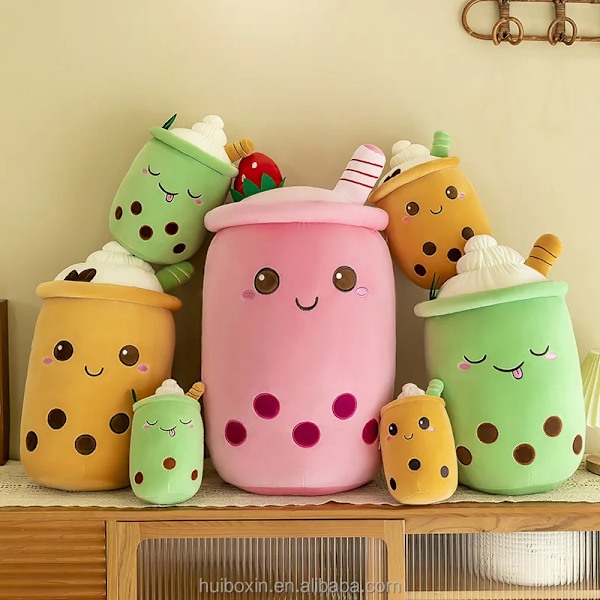 Kawaii Anime Plysjpute - Supermyk, 30cm 50cm 65cm, Melk Te Bubba Dukke 7 24cm
