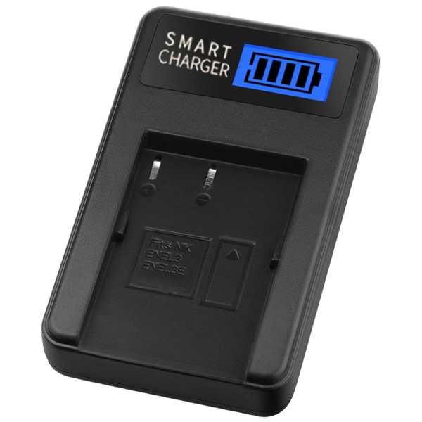 EN-EL3 LCD USB-lader for D100 D100 SLR D200 D300 D300s D50 D70 D70s D80 D90 DSLR D700 kameradockingstasjon