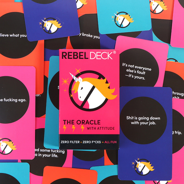 REBEL DECK Tarot Englantilainen lautapeli shakkiennustus ennustaa M Monivärinen onesize Multicolor onesize