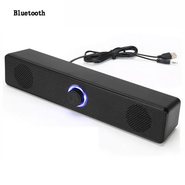 Hemmabioljudsystem Bluetooth-højttaler 4D Surround Soundbar Computerhøjttaler til TV Soundbar Box Subwoofer Stereo Musikboks 2