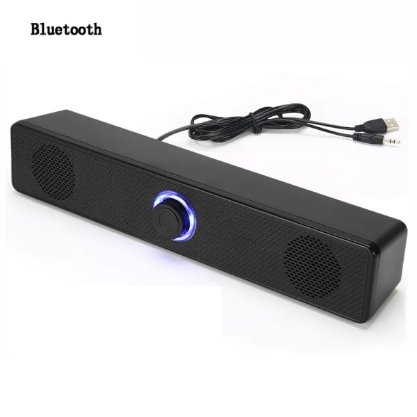 Hemmabiolydsystem Bluetooth højtalere 4D Surround Soundbar Datorhøjtaler til TV Soundbar Box Subwoofer Stereo Music Box 2