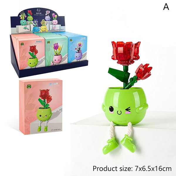 Blommor Buketter Blommor Med Vas 3D Modell Heminredning Bui En Storlek A one size