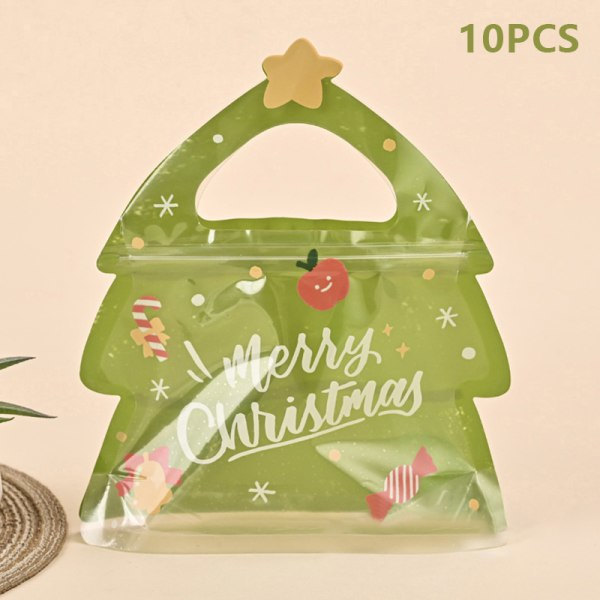 10 stk julegaveposer til godteri Sjokoladekake Nougat Bisc 10PCS
