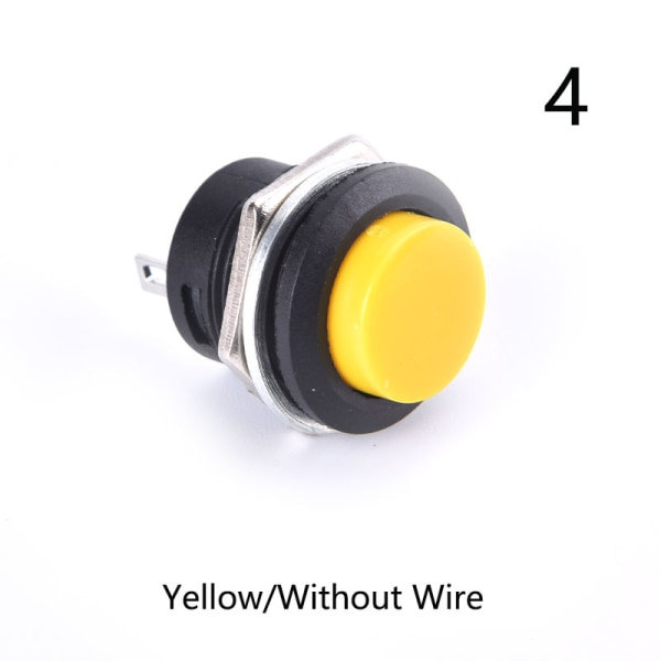 16mm 12V-24V Vanntett Bil LED Power Push Button Momentary Swi 4 4