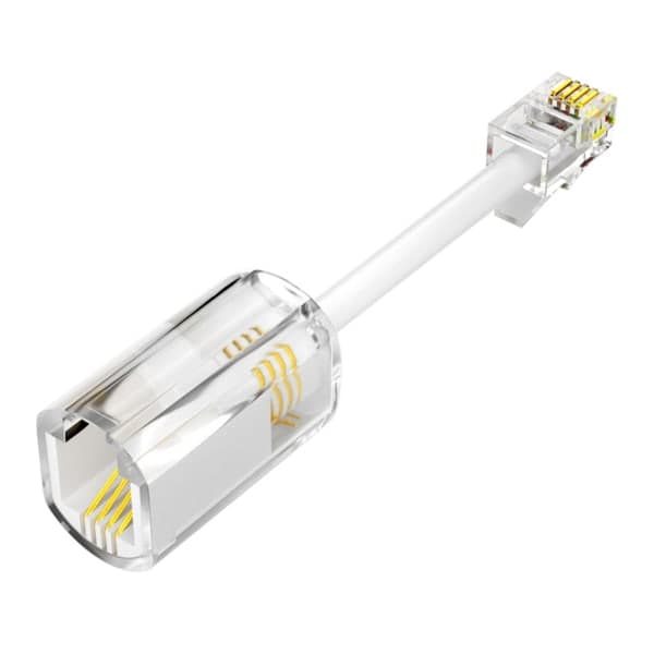Roterbar Anti-Floke Telefonledningssorterer, Flokefri, Vridd Ledning, Hvit