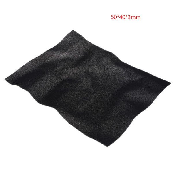 Dammskyddande svamp för olika standardplåtskåp, serverrack 3mm/0.11tum, 5mm/0.19tum tjock svamp Svart 50+40+3mm