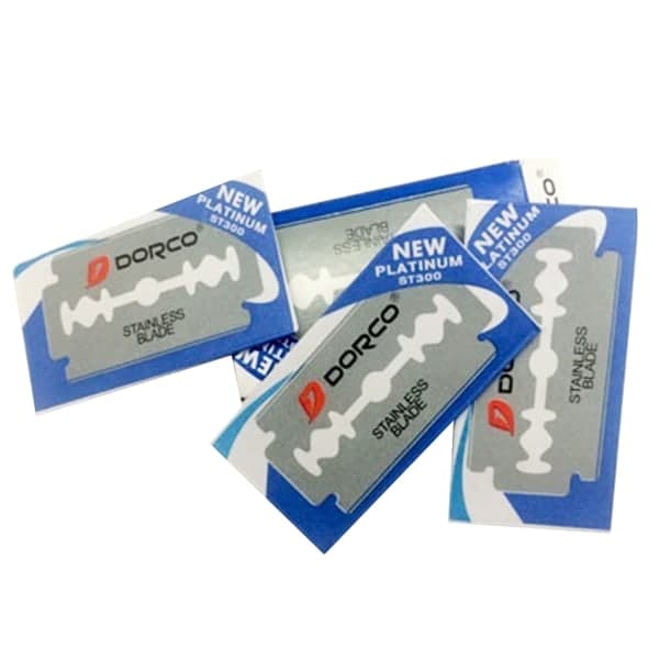 10 stk ST300 barberblade i rustfrit stål til mænd dobbeltkantet til barbermaskine til Sharp T