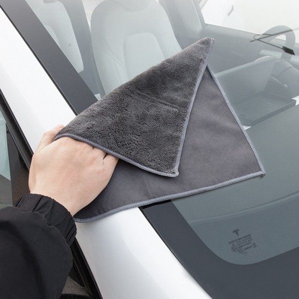 Mocka Mikrofiber Absorberande Vatten Torkduk Bil Tvätt Handduk Bil Rengöring 30*60cm