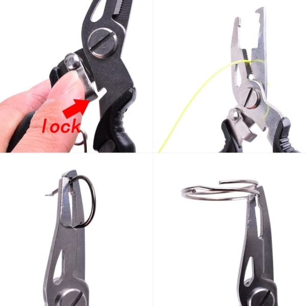 Multifunktionellt fiskeredskap Tillbehör för gods vinterredskap Svart one size Black one size