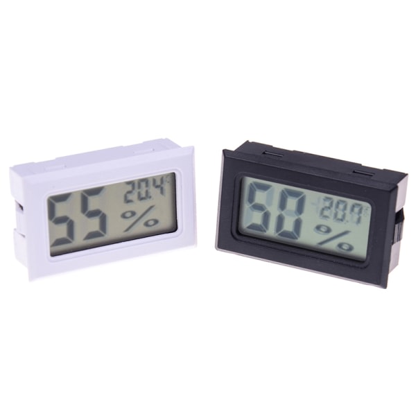 Liten digital LCD-termometer hygrometer fuktighetstemperatur uppfylld slumpmässig färg onesize Random Color onesize