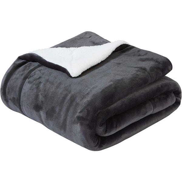 Myk dobbeltsidig pledd, koselig pledd, tykk varm sofa