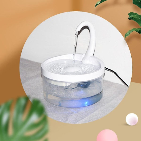 Intelligent kattedrikkefontæne Automatisk cirkulerende vanddispenser