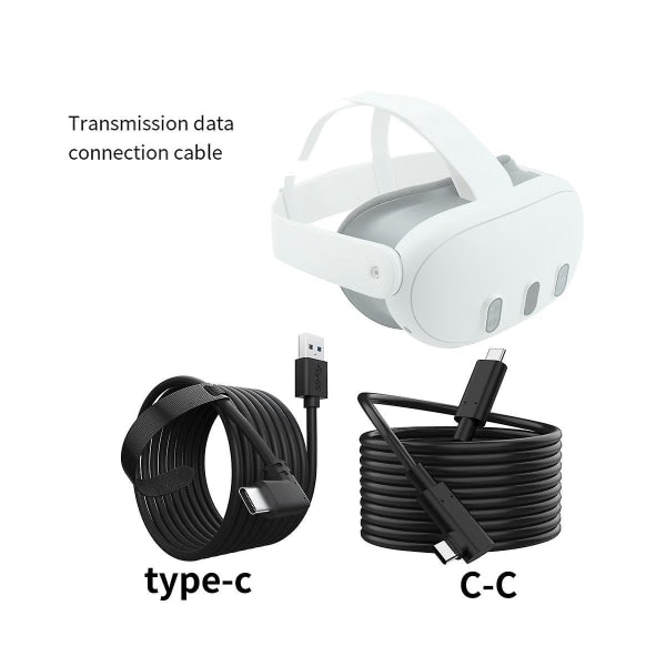 For Meta Quest3 3.0 Link Cable Steam Vr High Speed Stable Data Transfer Can Cast Screen Con