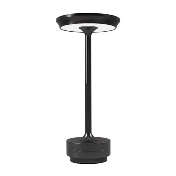 Mini laddningsbar bordslampa i aluminium, dekorativ, touch-switch, stämningsbelysning Black 3W