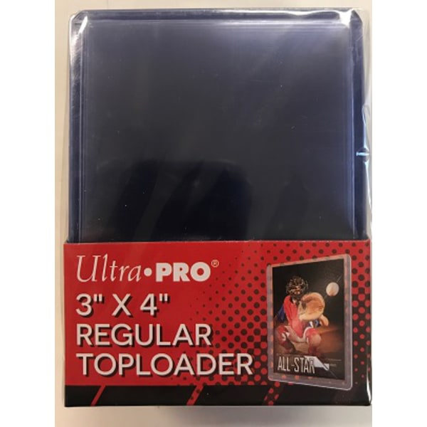 Toploader / Top Loader, almindelig, 25-pak (hård plastlomme)