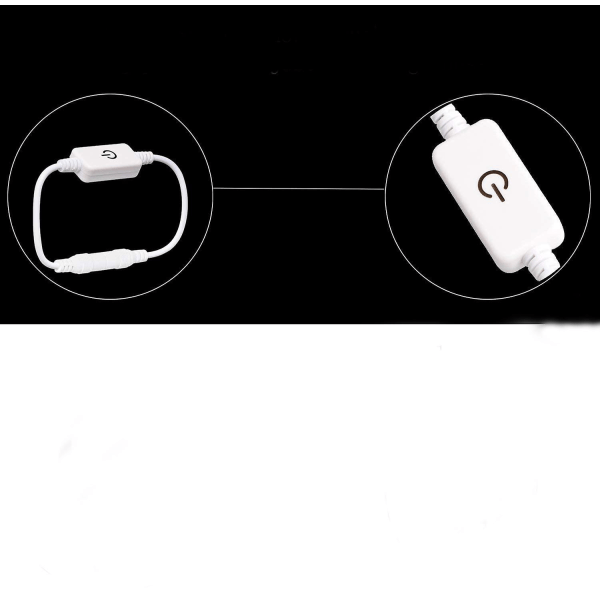 Hollywood Style Led Sminkspegel Lights Kit med 10 dimbara glödlampor för smink toalettbord och power Plug-in belysningsarmatur Strip, V