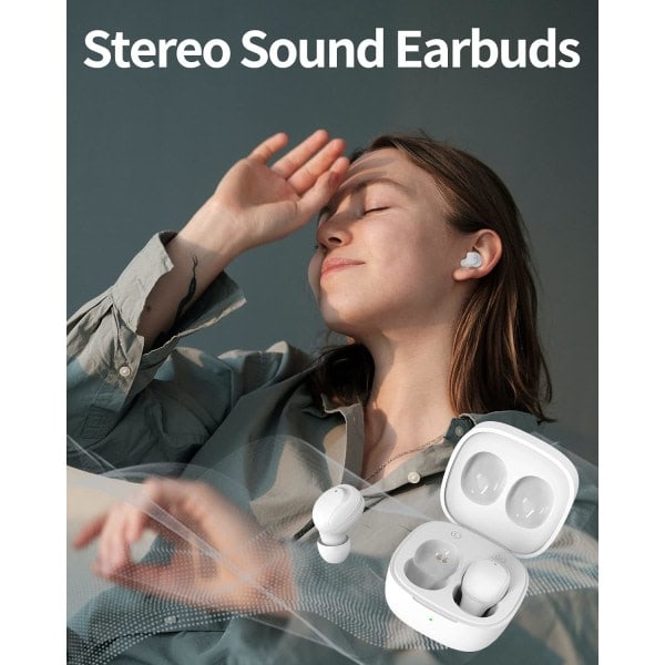 Trådlösa hörlurar mini bluetooth-headset med mikrofon i örat