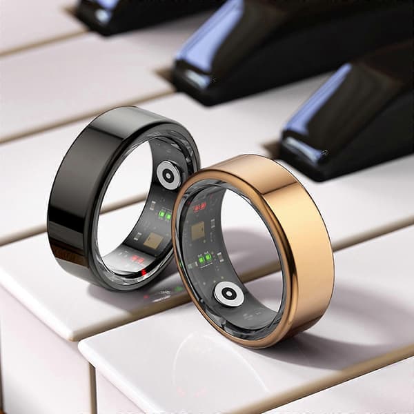 Smart Ring til Blodtryk, Sundheds- og Aktivitetsmonitorering - Blodsukker, Søvn, Puls, 100% Ny guld guld gold 8