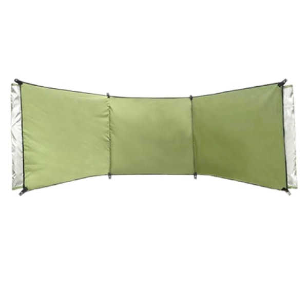 Vindskærm til udendørs grill, camping, picnic, vindafskærmning, Army Green 250*70cm