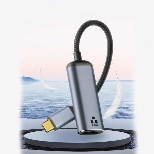 USB-C-Ethernet-adapter, USB-C till RJ45 10/100/1000 2,5 Gb Gigabit Ethernet LAN-nätverksadapter Ethernet HOT SWAP